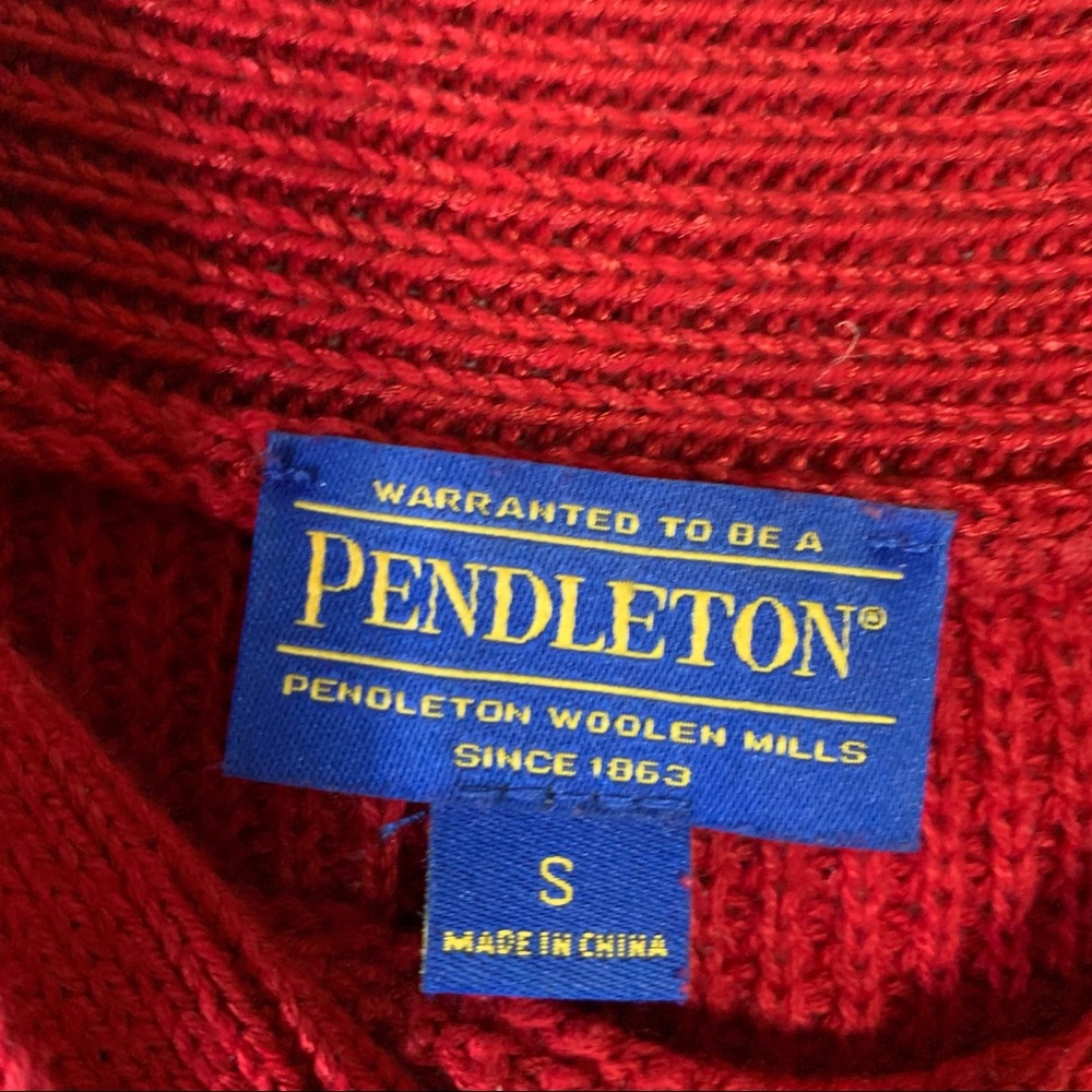 Pendleton Button Neck & Hem Detail Sweater Size S… - image 3